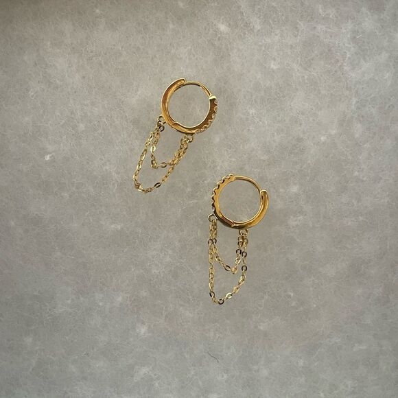 Gold huggies - Picture 4 of 4